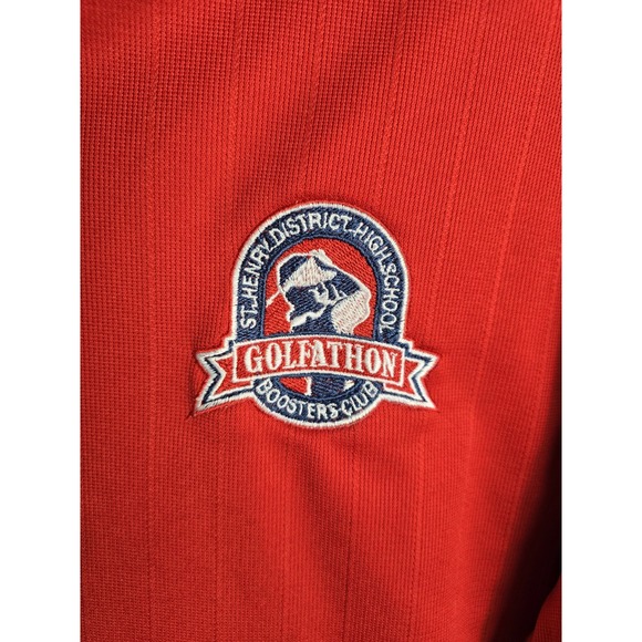 New Nike Golf Mens Large Dri-Fit Polo Red Embroidered NWT - Picture 4 of 10